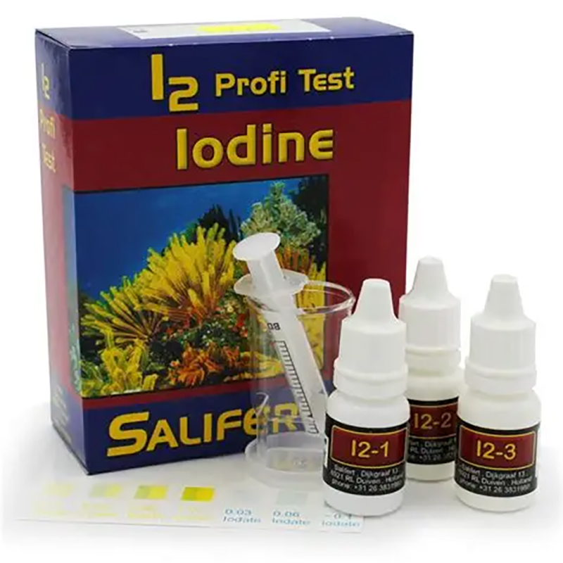 Marine Aquarium Water Analyzer - Salifert Iodine I2 Profi-Test - High