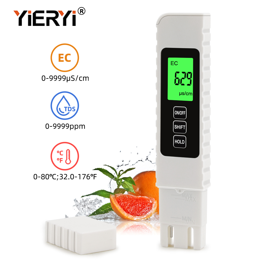 Marine Aquarium Water Analyzer - EC TDS Meter With Backlight Water