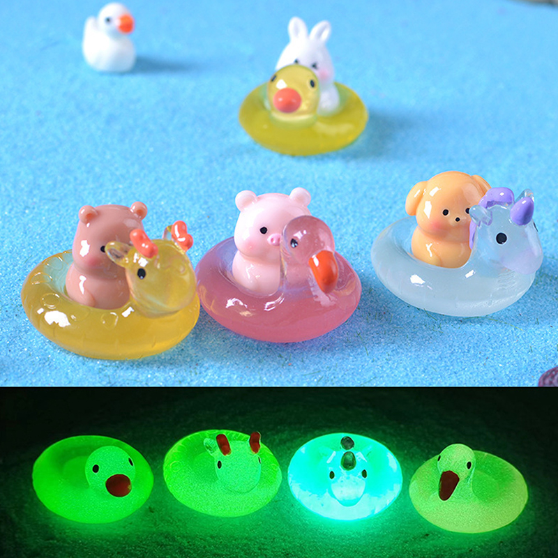 Marine Aquarium Mini - Mini Luminous Swimming Ring Miniature Funny