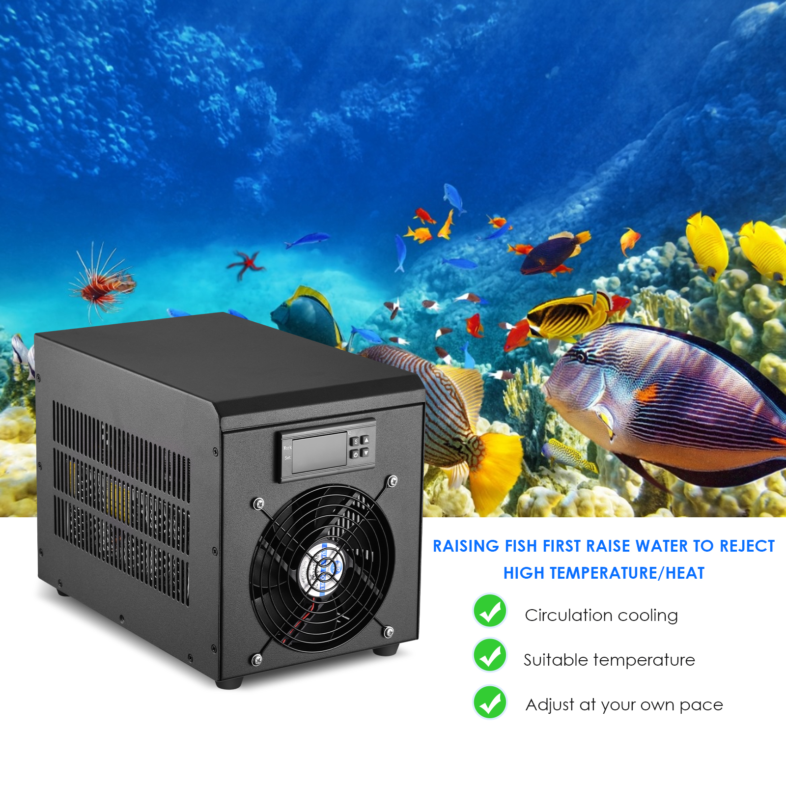 180W Aquarium Water Chiller 55 - Marine Aquarium Chiller 评论和价格