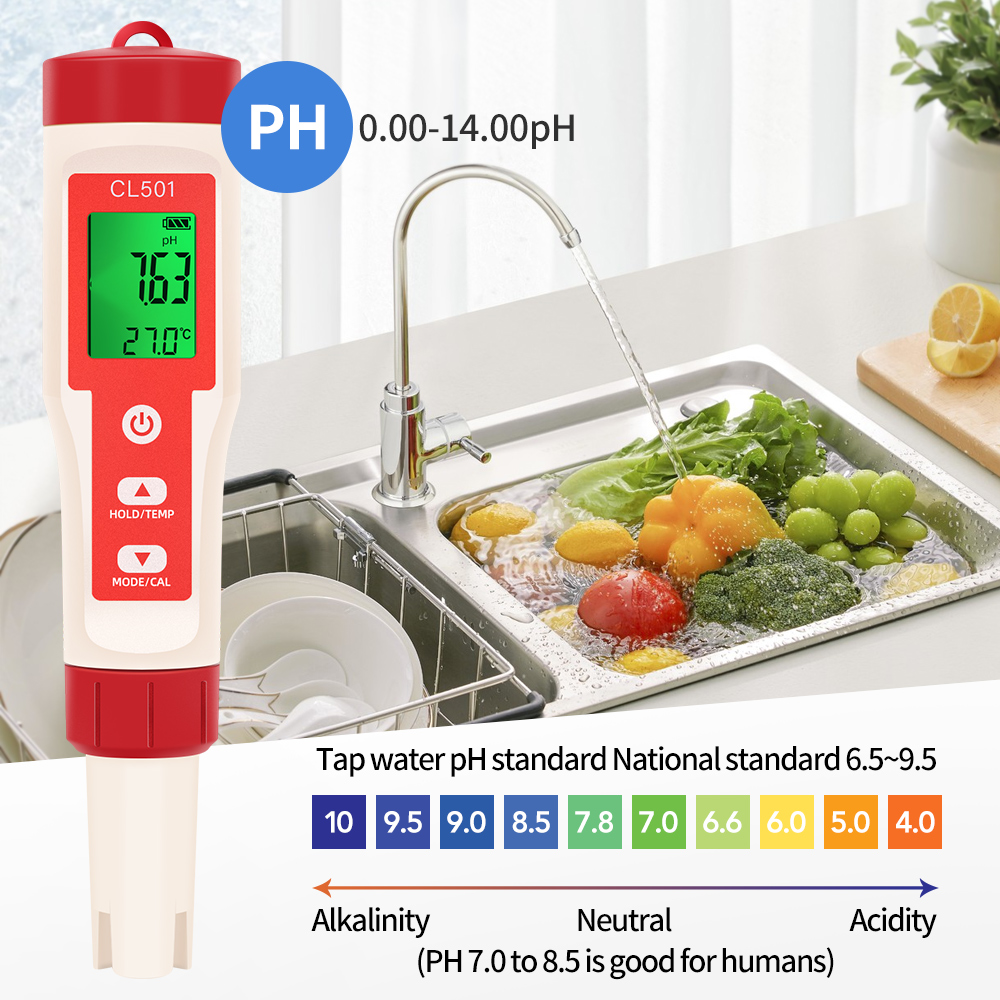 PH/CL2/H2/ORP/Temperature Mete - Marine Aquarium Water Analyzer 评论和价格