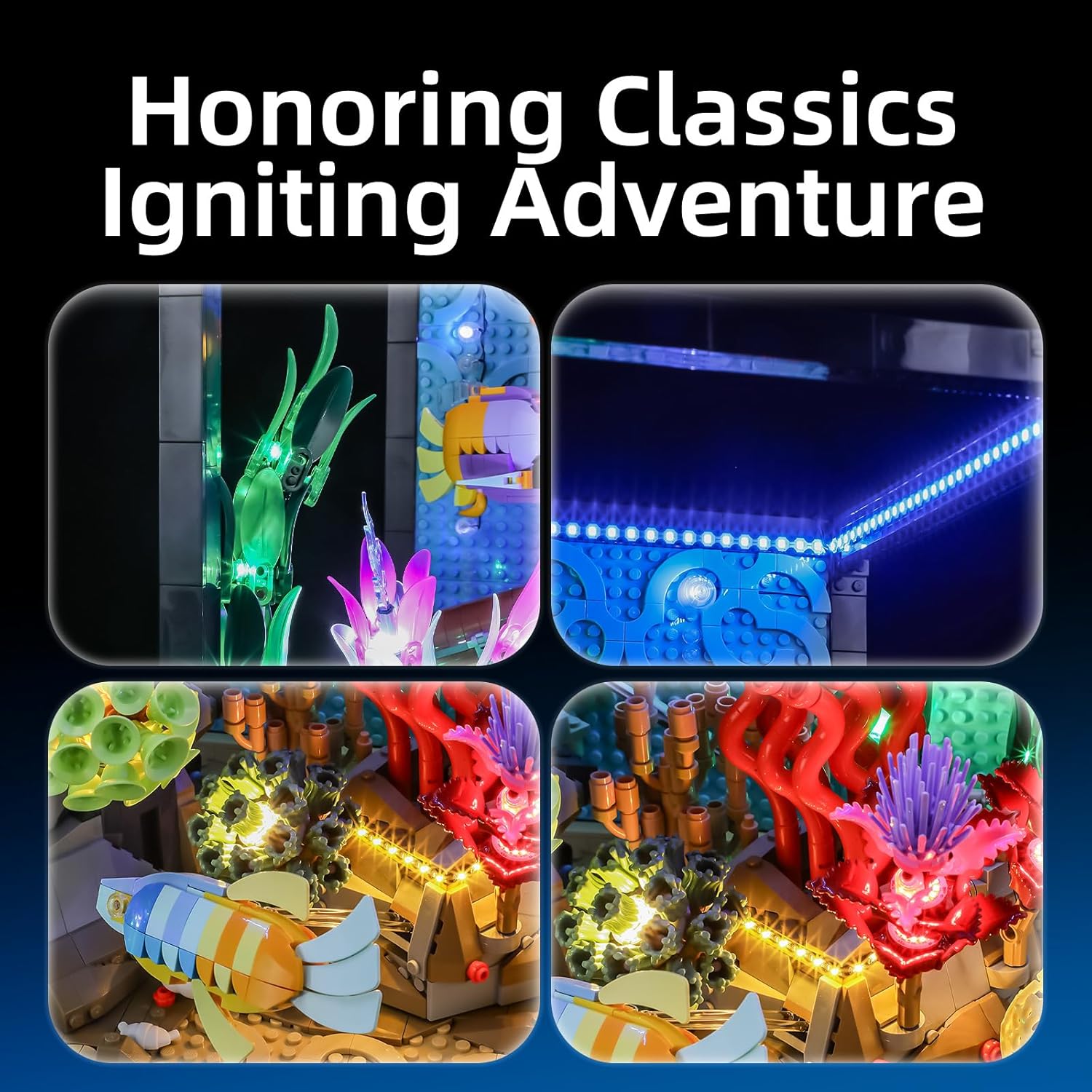 Hprosper LED Light for lego 10 - Marine Aquarium Lamp 评论和价格