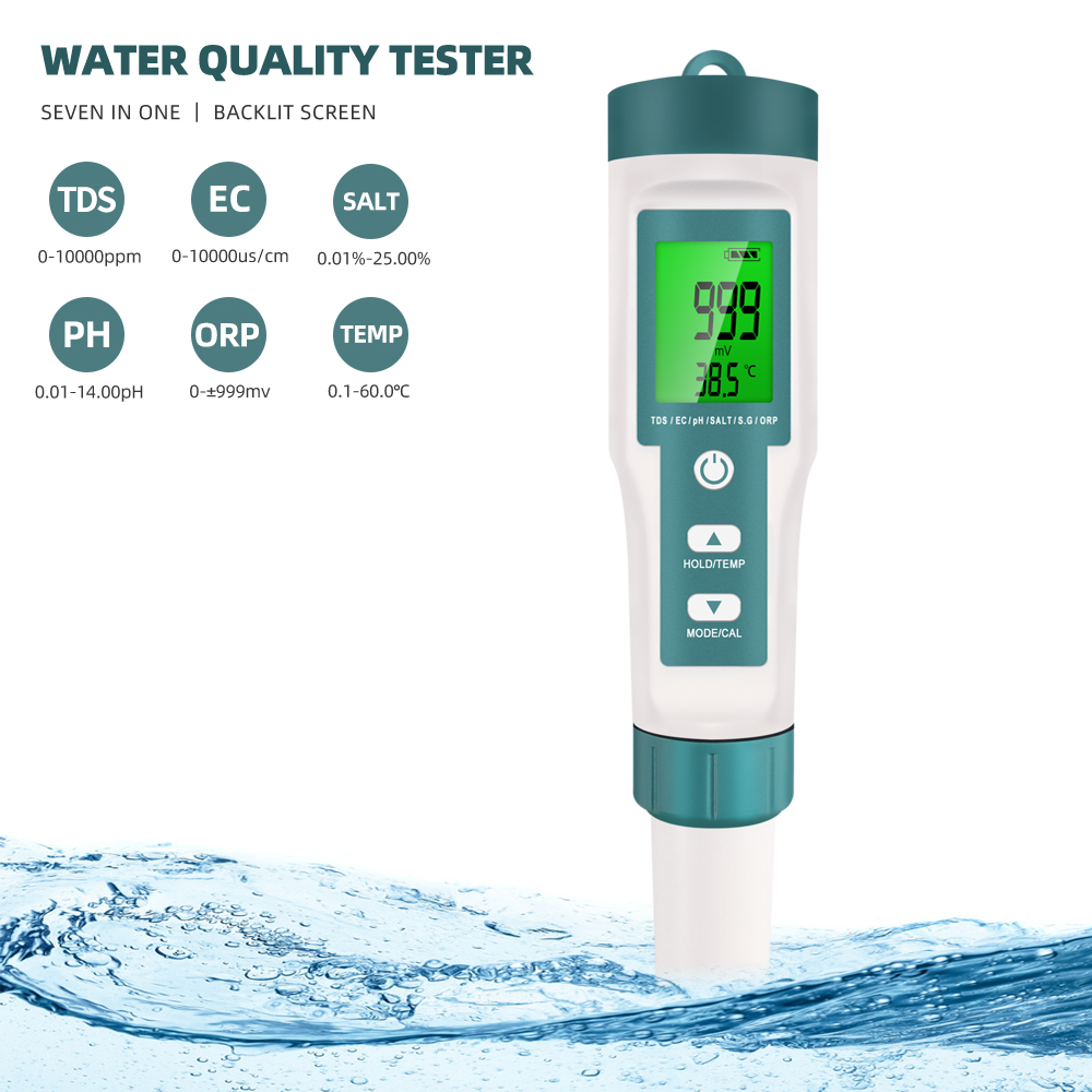 7 in 1 PH TDS EC ORP Salinity  - Marine Aquarium Water Analyzer 评论和价格