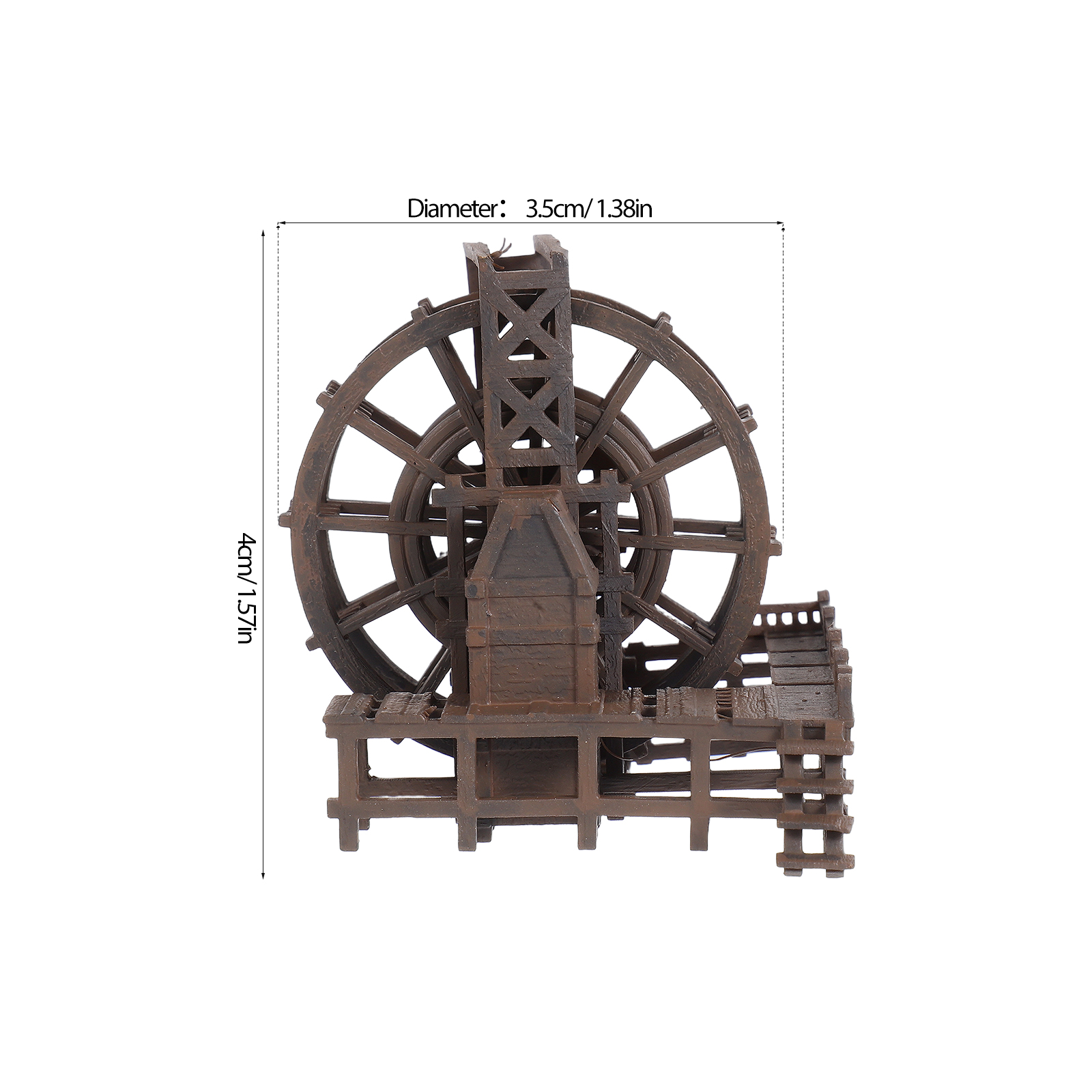 Miniature Water Wheel Ornament - Marine Aquarium Mini 评论和价格