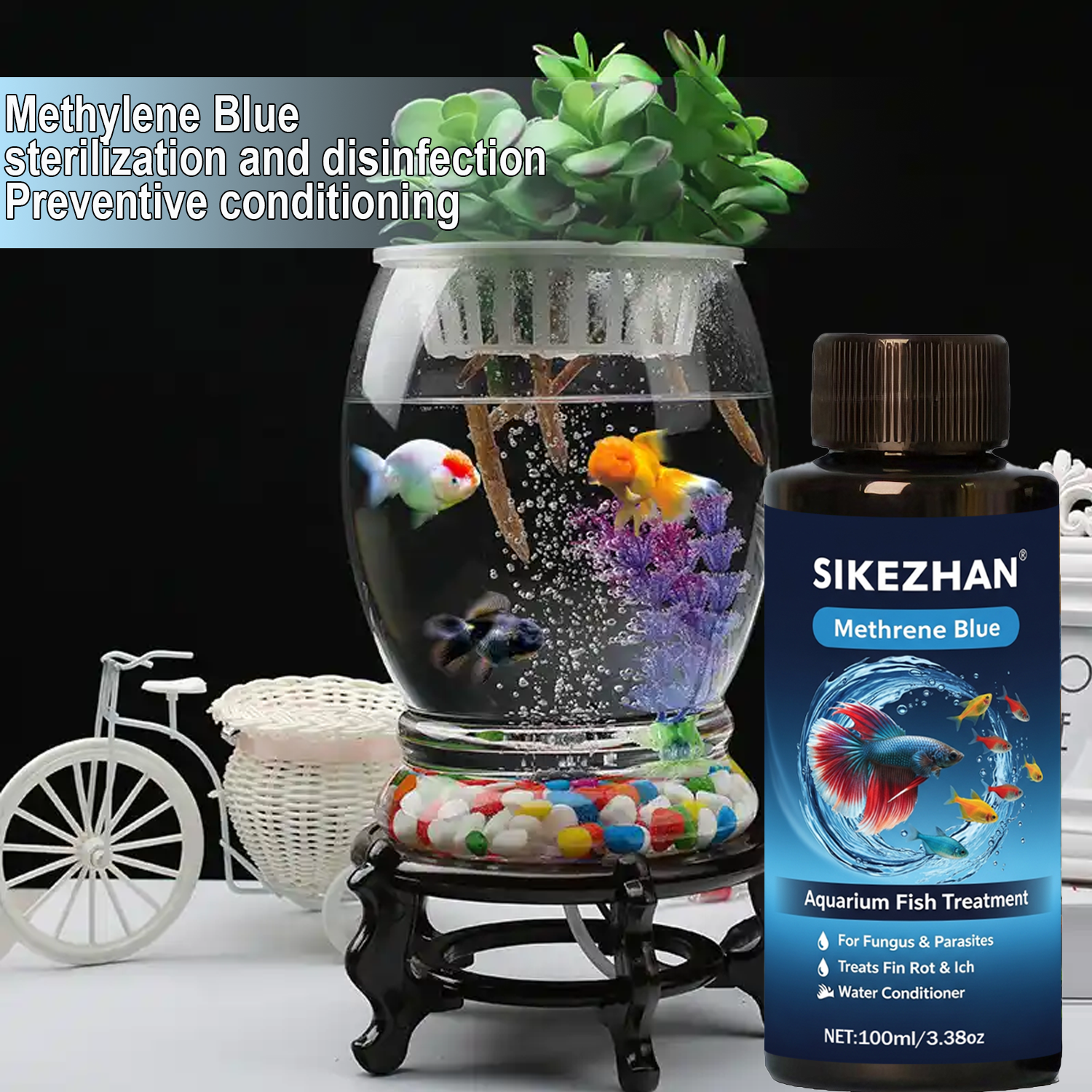 Methylene Blue Solution Aquari - Aquarium Blue Marine 评论和价格