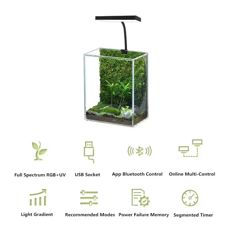 WEEK AQUA Mini 9 Pro USB Nano  - Marine Aquarium Lamp 评论和价格