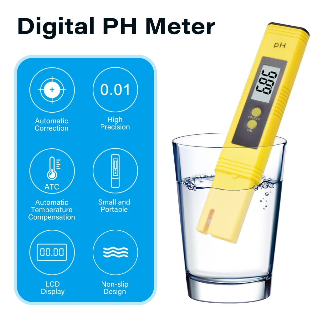 Digital PH Tester Meter Portab - Marine Aquarium Water Analyzer 评论和价格