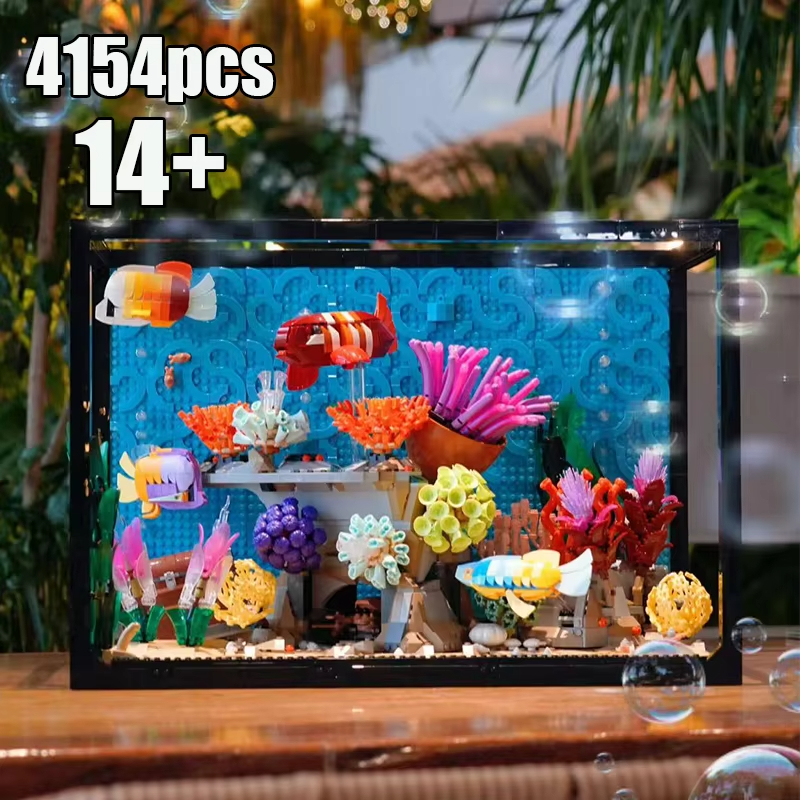 4154Pcs Tropical Aquarium 1036 - Marine Aquarium Cube 评论和价格