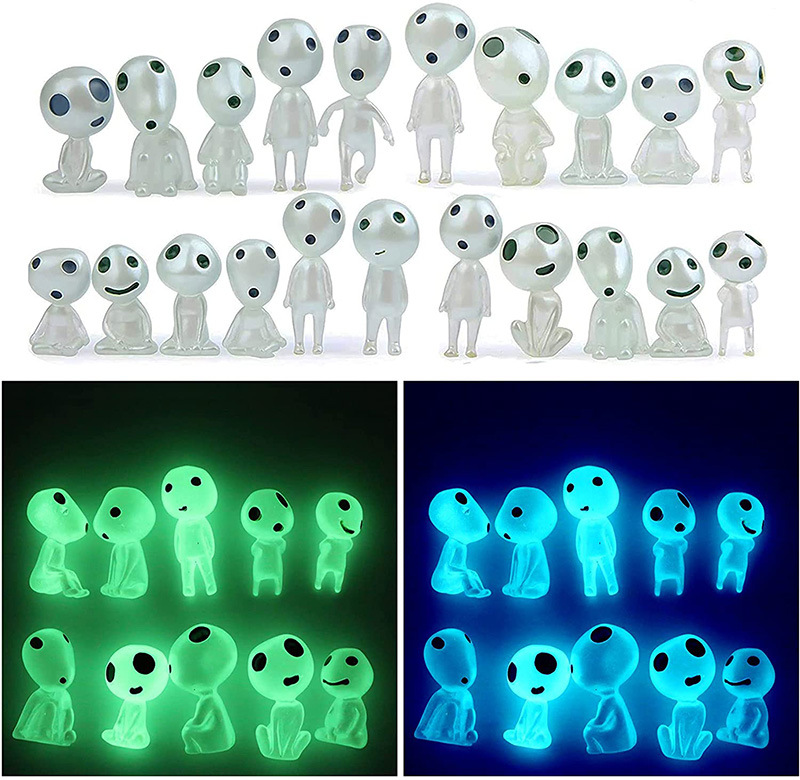 10pcs Mini Luminous Resin Ghos - Marine Aquarium Mini 评论和价格