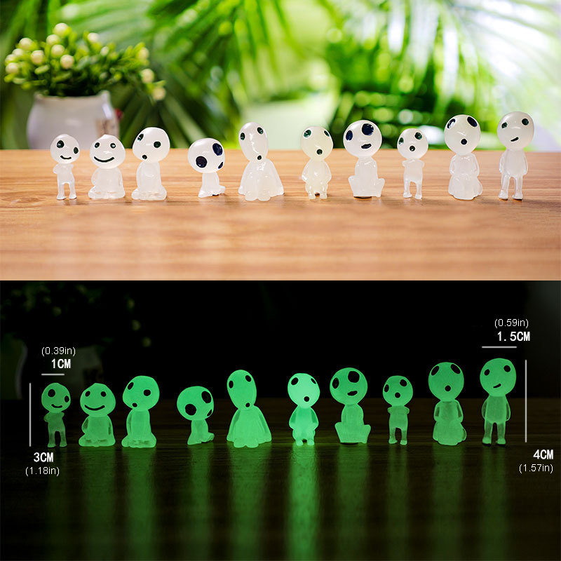 10pcs Mini Luminous Resin Ghos - Marine Aquarium Mini 评论和价格