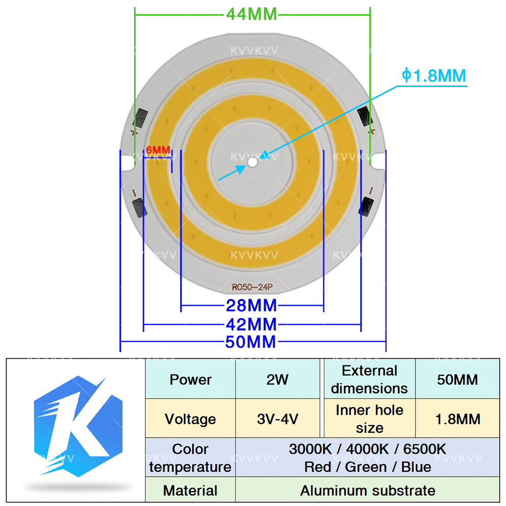 3V 4V Round COB LED Lamp Parts - Marine Aquarium Lamp 评论和价格