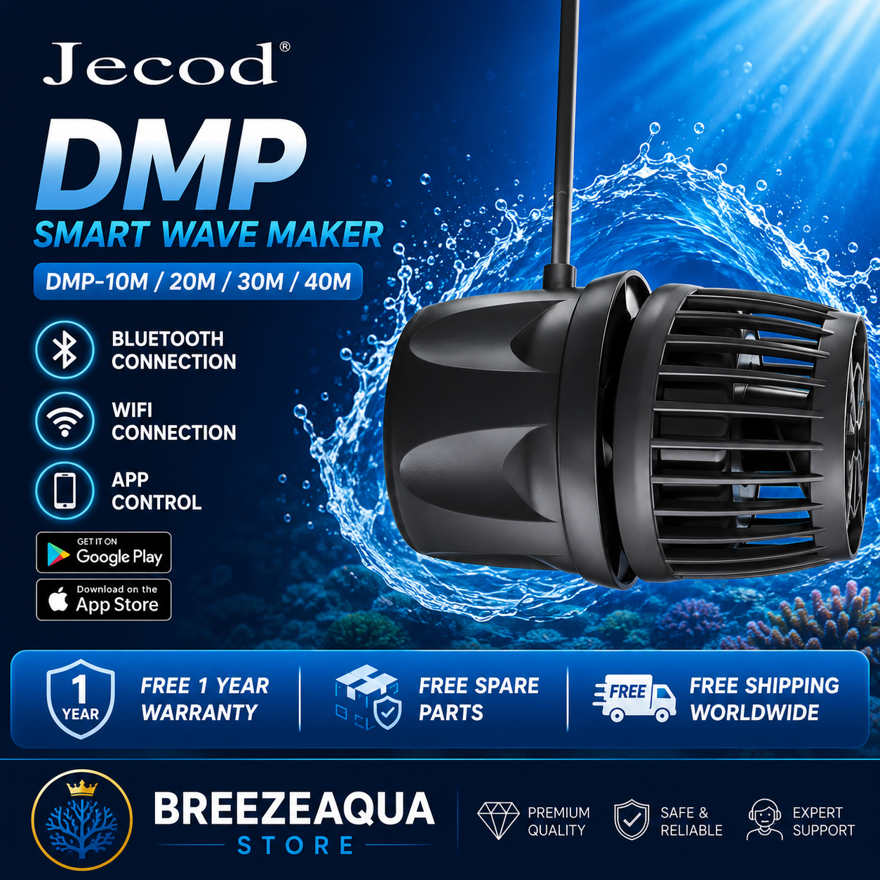 Jecod/Jebao New Cordless DMP-1 - Marine Aquarium Dc Pump 评论和价格