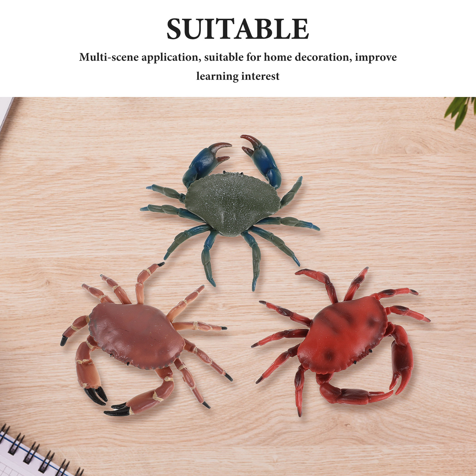 3Pcs Realistic Plastic Crab Fi - Marine Aquarium & Regional Centre Photos 评论和价格