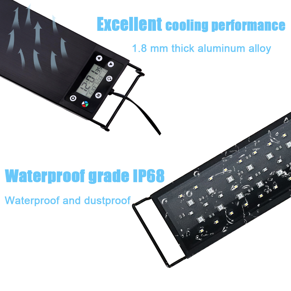 30-60cm Fish Tank 24/7 Full Sp - Marine Aquarium Lamp 评论和价格