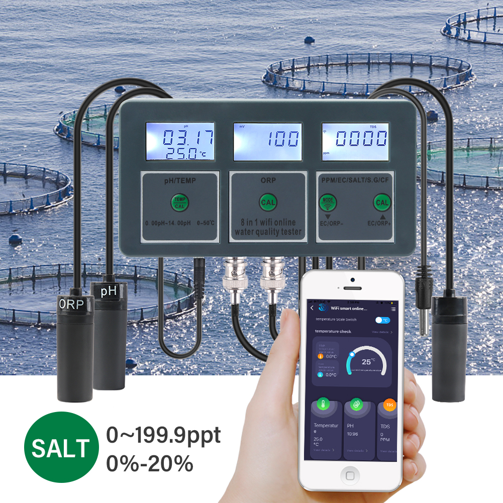 Yieryi WiFi Tuya Smart PH ORP  - Marine Aquarium Water Analyzer 评论和价格