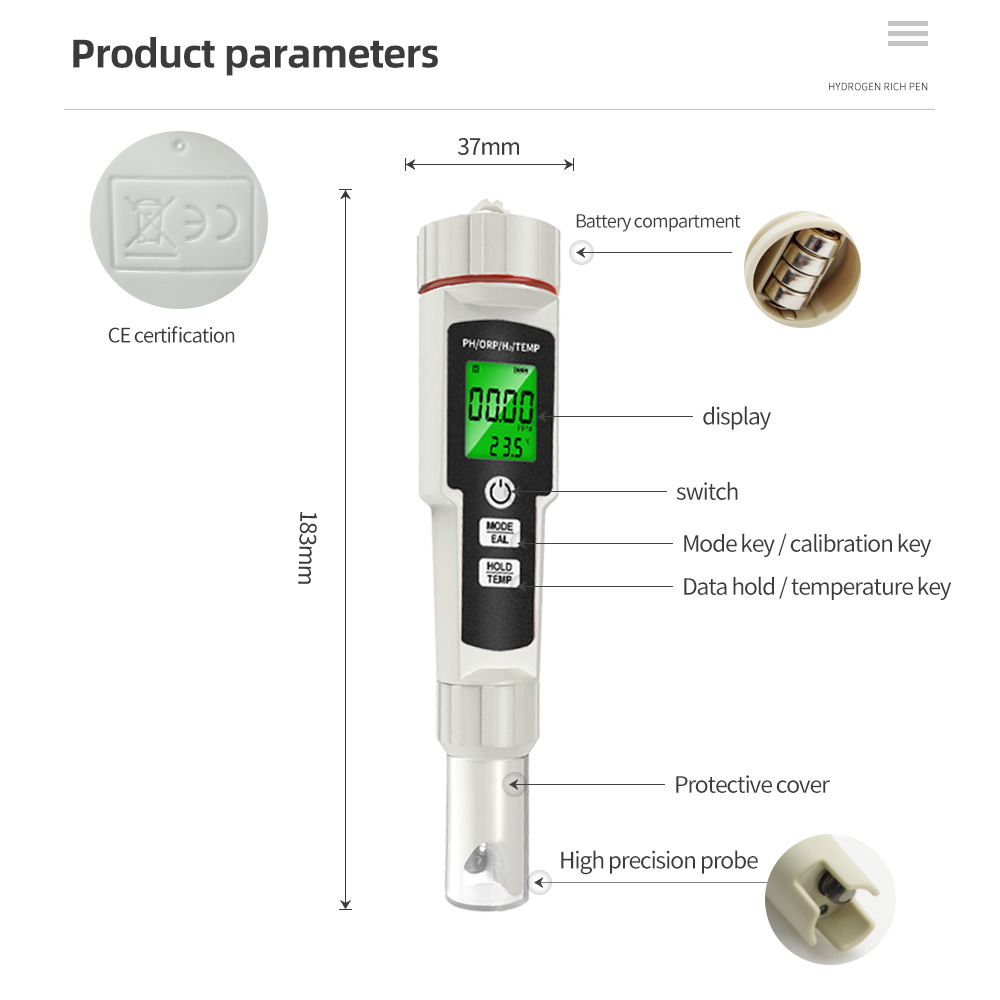4 in 1 Aquarium PH Meter ORP H - Marine Aquarium Water Analyzer 评论和价格