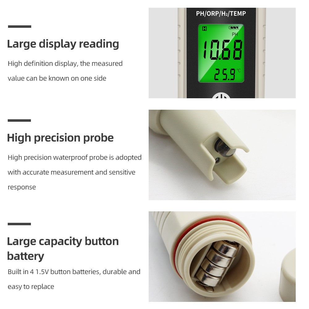 4 in 1 Aquarium PH Meter ORP H - Marine Aquarium Water Analyzer 评论和价格