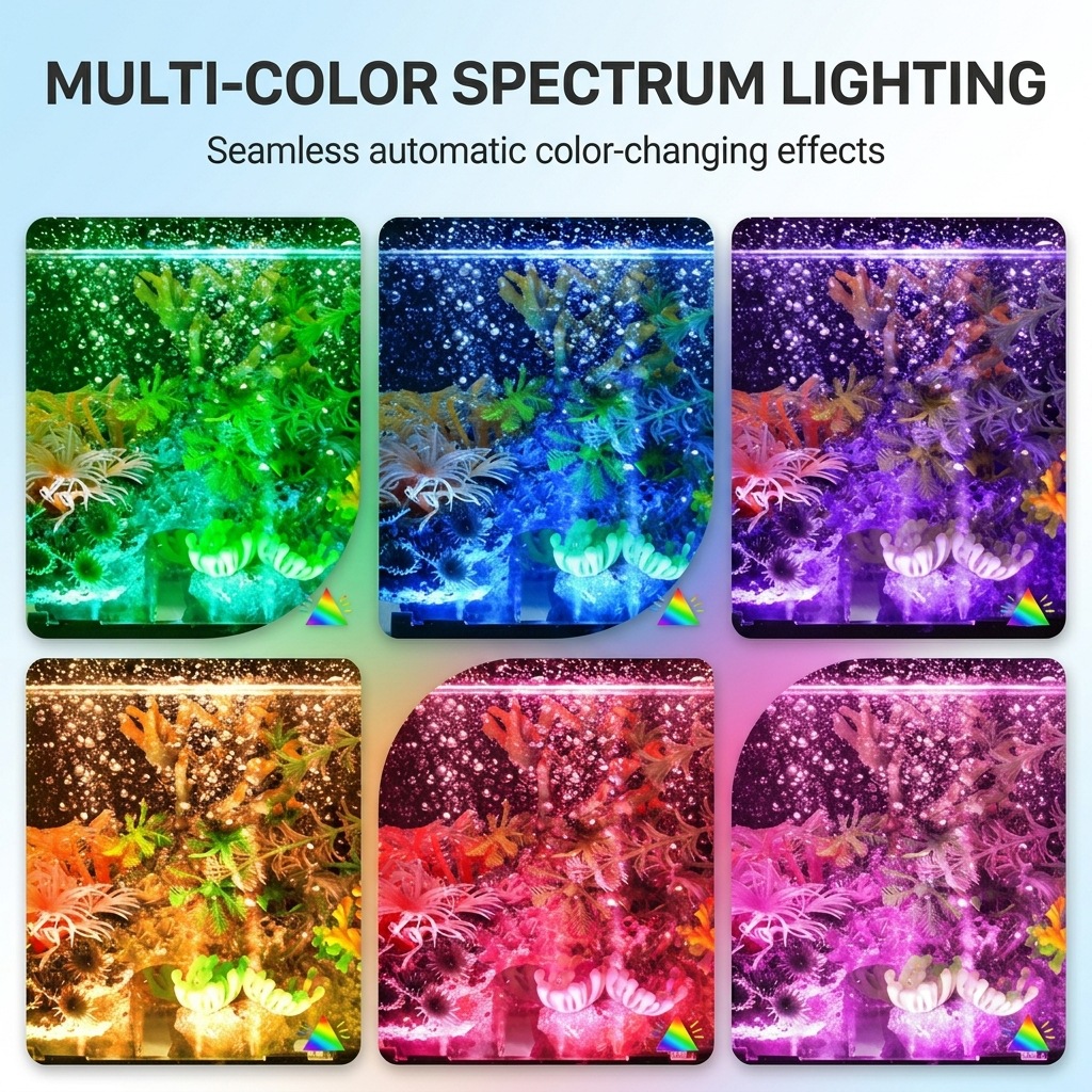 USB LED Aquarium Air Bubble Li - Marine Aquarium Lamp 评论和价格