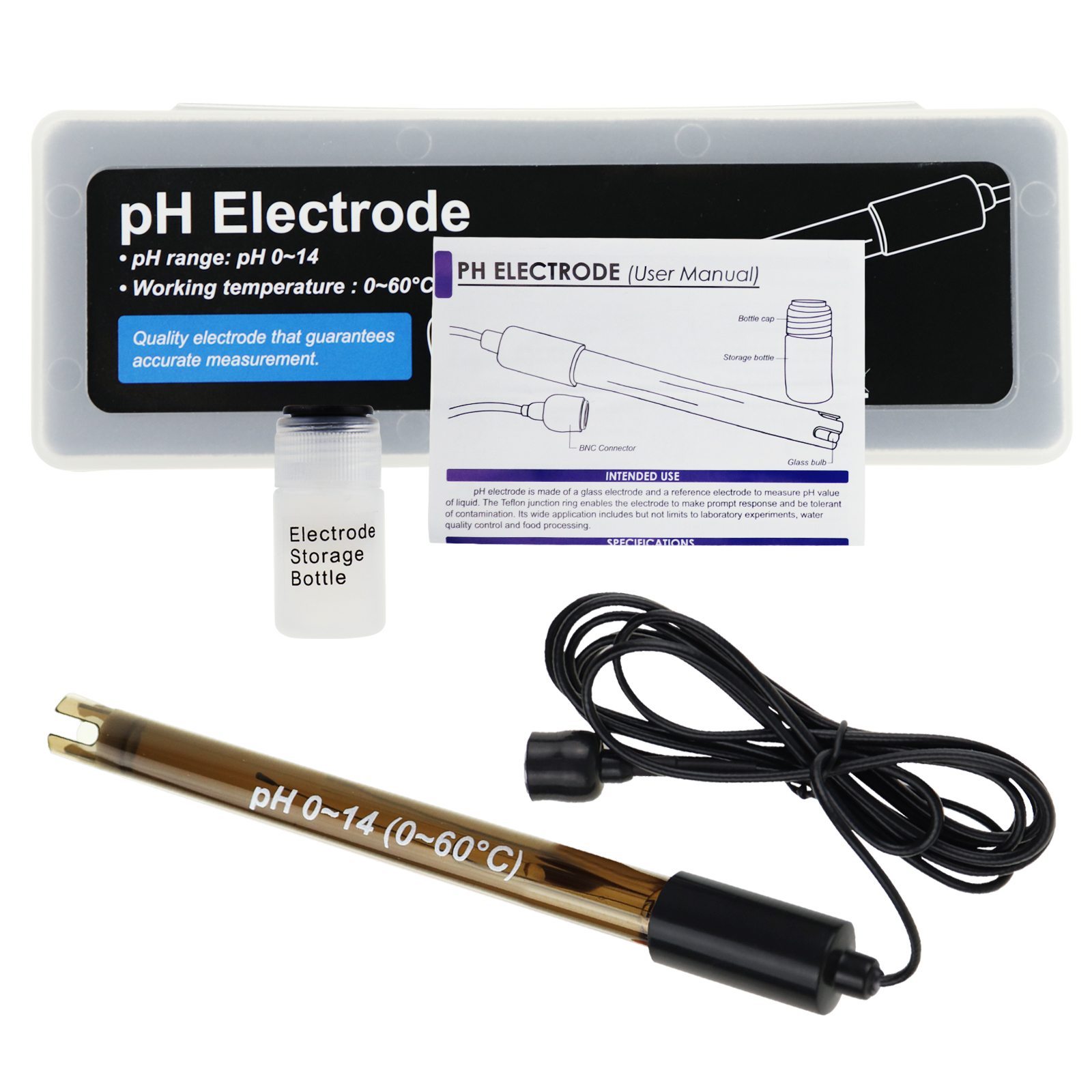 Ph Meter Ph Sonde Pool BNC Typ - Marine Aquarium Water Analyzer 评论和价格