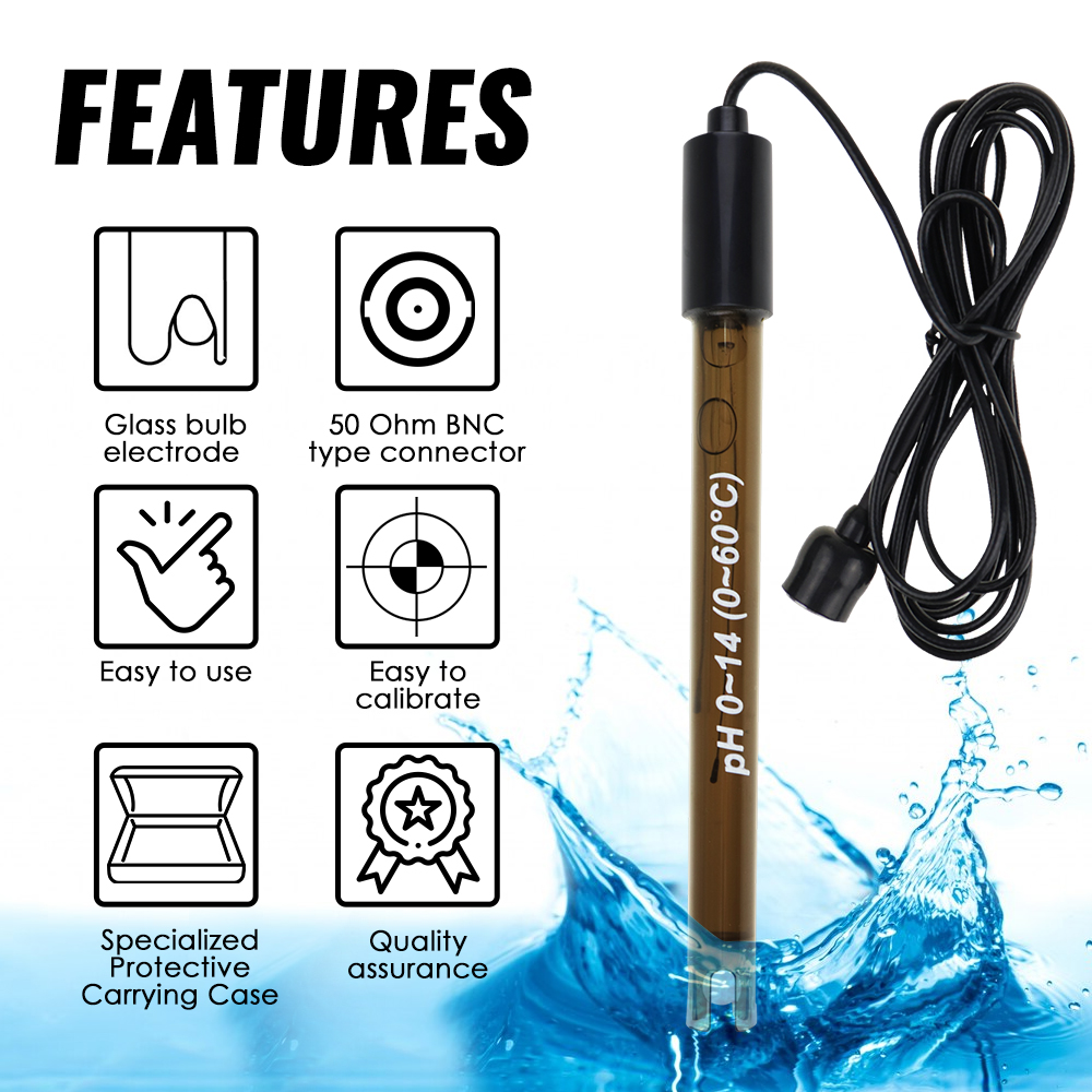 Ph Meter Ph Sonde Pool BNC Typ - Marine Aquarium Water Analyzer 评论和价格