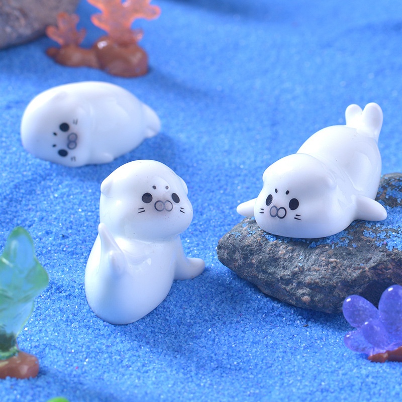 Mini Sea Lion Figurines for Mi - Marine Aquarium Mini 评论和价格