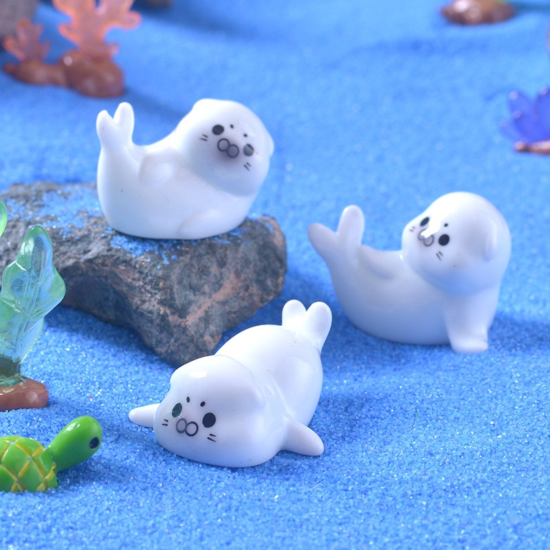 Mini Sea Lion Figurines for Mi - Marine Aquarium Mini 评论和价格