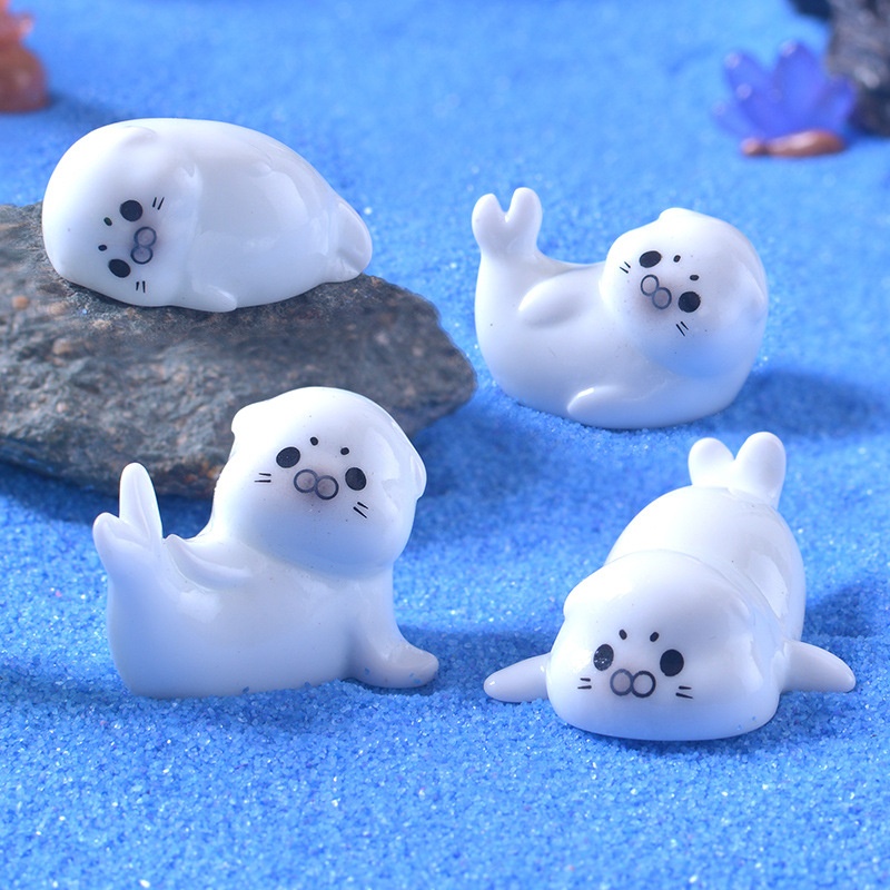 Mini Sea Lion Figurines for Mi - Marine Aquarium Mini 评论和价格